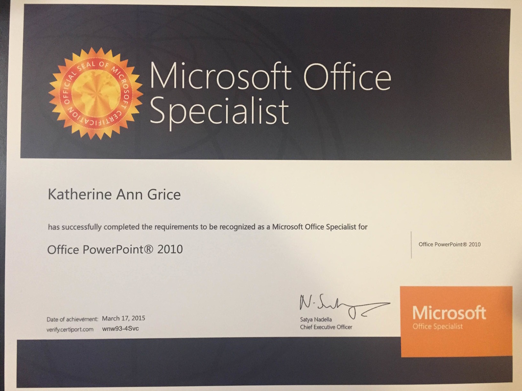responsibility of microsoft office specialist certification